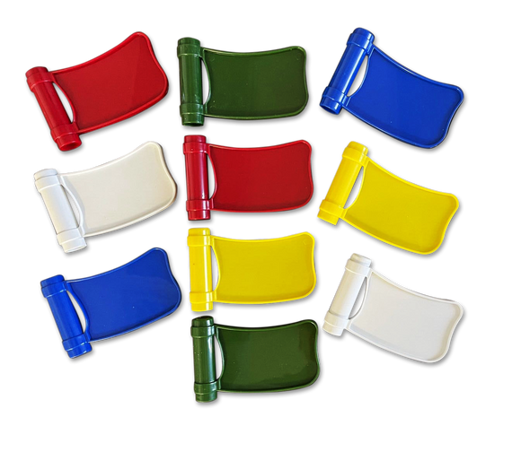 Plastic Pin Flags - 10 Pack