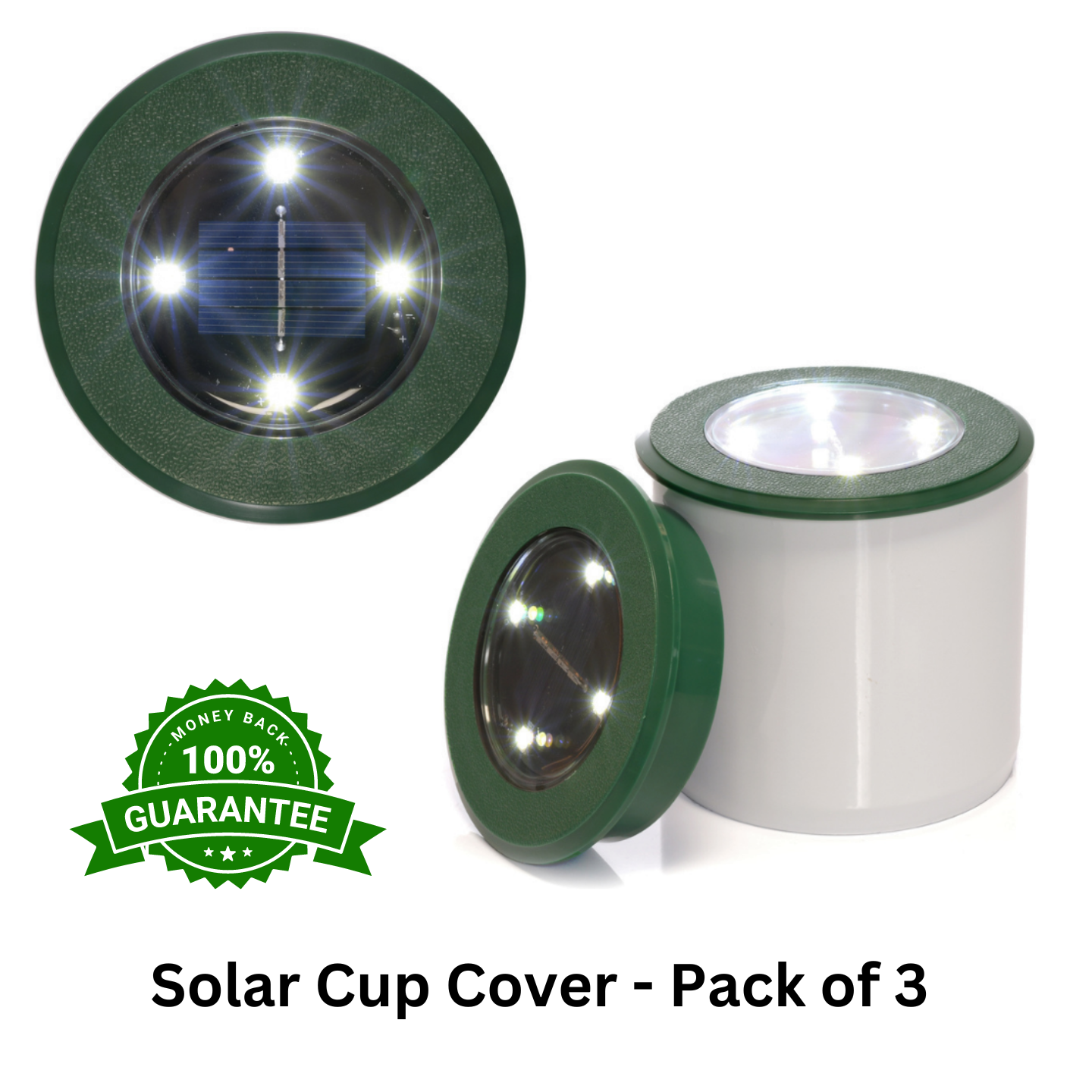 Solar Lighted Golf Cup Cover - Titan Turf Supply
