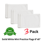 Solid Colored Mini Practice Flags 6"x8" - Pack of 3
