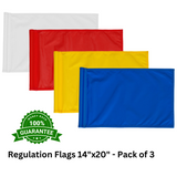 Regulation Flags 14"x20" - Pack of 3