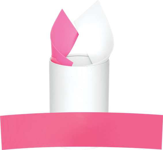 Golf Cup Hole Target Rings - Pink and White - Box of 18