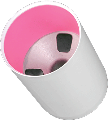 Golf Cup Hole Target Rings - Pink and White - Box of 18