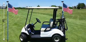 Golf Cart Bag Pole & Flag